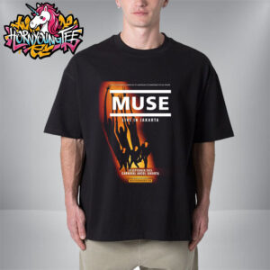 Muse Band Venue Poster At Carnaval Ancol On September 19 2025 Jakarta Unisex T-Shirt