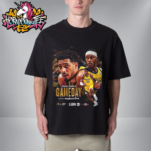 NBA Finals 2025 Playoff Indiana Pacers Vs OKC Thunder Poster Game 4 Unisex T-Shirt