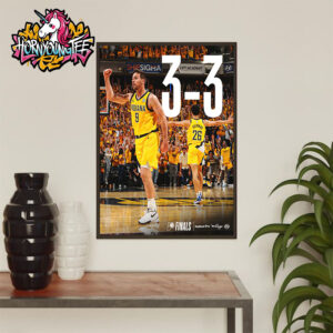 NBA Finals 2025 Yes’Cers Indiana Pacers 3-3 OKC Thunders One More Game To Decide Champion Poster Home Decor Canvas