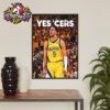 NBA Finals 2025 Yes’Cers Indiana Pacers 3-3 OKC Thunders One More Game To Decide Champion Poster Home Decor Canvas