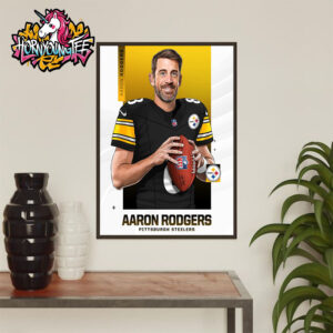 NFL Aaron Rodgers Pittsburgh Steelers Player Art Work Design Poster Home Decor Canvas