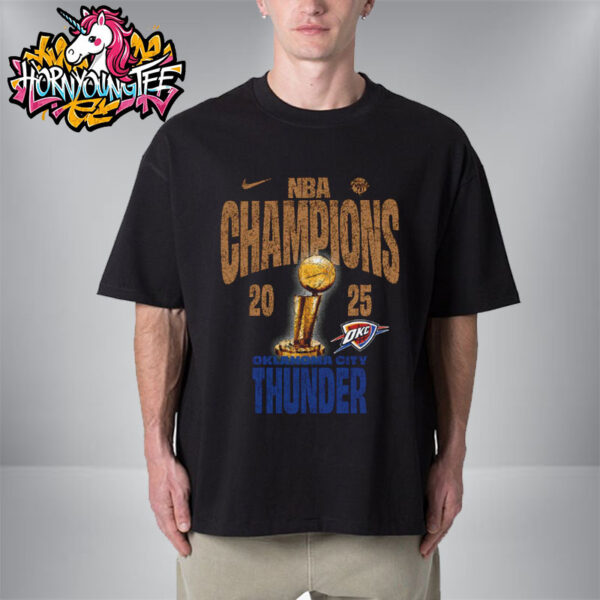 OKC Thunder 2025 NBA Champions Nike Locker Room Unisex T-Shirt