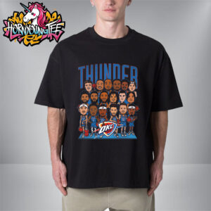 OKC Thunder NBA 2025 Finals Roster Caricature Unisex T-Shirt