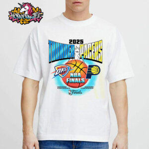 OKC Thunder Vs Indiana Pacers 2025 NBA Finals Match Up Western Conference Vs Eastern Conference Unisex T-Shirt