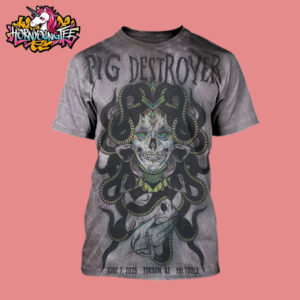 Pig Destroyer Poster Tonight At 191 Toole On June 7 2025 Tucson Arizona All Over Print Shirt