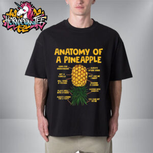 Pineapple Meaning Tee Anatomy Of A Pineapple Swinger Funny Upside Down Pineapple Unisex T-Shirt