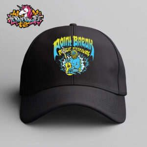 Point Break Music Festival 2025 Merchandise In Virginia Beach Poseidon Art Black Hat Cap