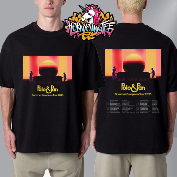 Polo And Pan Summer European Tour 2025 Poster Schedule Tour Dates Unisex T-Shirt Two Sides