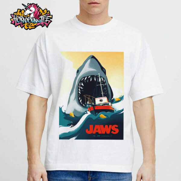 Poster Celebrates The 50th Anniversary Of Jaws Movie Unisex T-Shirt
