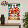 Congrats Florida Panthers The Champions NHL Stanley Cup Champions 2025 Poster Home Decor Canvas