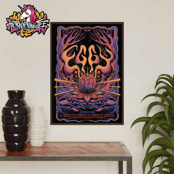 Poster Eggy Music Festival On Summer 2025 Poster Schedule Tour Dates Poster Home Decor Canvas