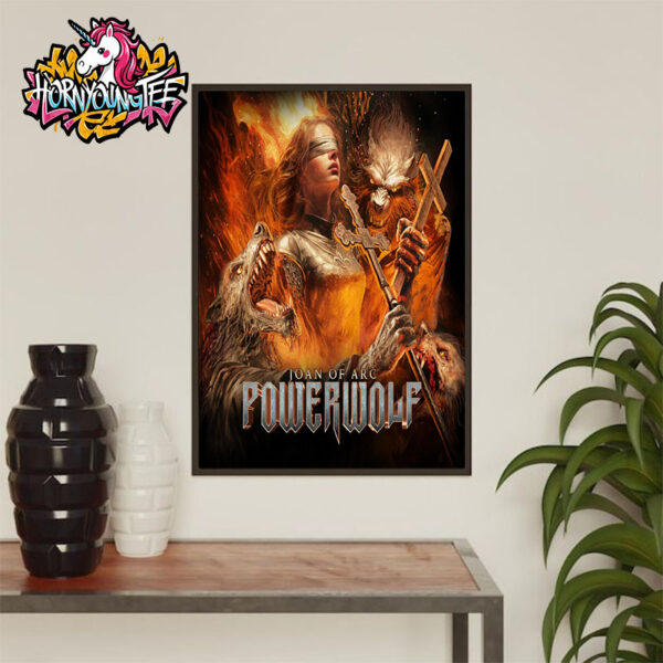 Powerwolf Band Joan Of Arc Summer Of The Wicked Tour 2025 Wake Up the Wicked Album Released Poster Home Decor Canvas