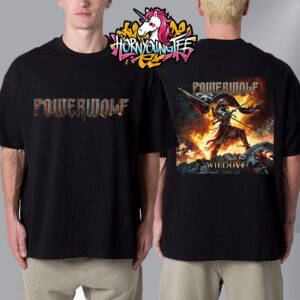 Powerwolf Band Poster Wildlive Live At Olympiahalle In Munich On March 6 2026 Unisex T-Shirt Two Sides