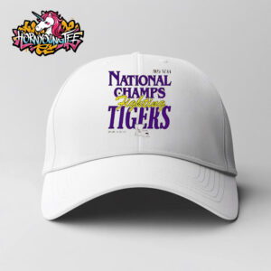 Premium 2025 NCAA Baseball Men’s College World Series Champions Fighting LSU Tigers State Map White Hat Cap