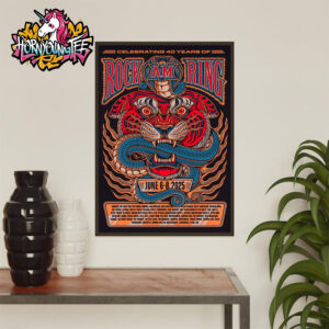 Rock Am Ring Celebrating 40 Years Of Rock Am Ring Show On June 6-8 2025 Poster Home Decor Canvas