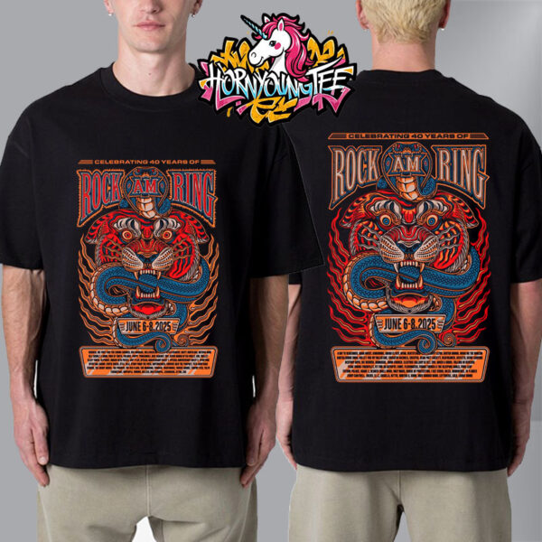 Rock Am Ring Celebrating 40 Years Of Rock Am Ring Show On June 6-8 2025 Unisex T-Shirt Two Sides