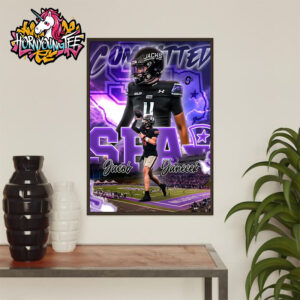 SFA Football Jacob Janecek Committed Poster Home Decor Canvas
