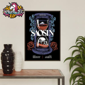 Saosin Band Poster Mexico 2025 Tour 2 Show On June 5-7 2025 In Mexico City And Monterrey Poster Home Decor Canvas