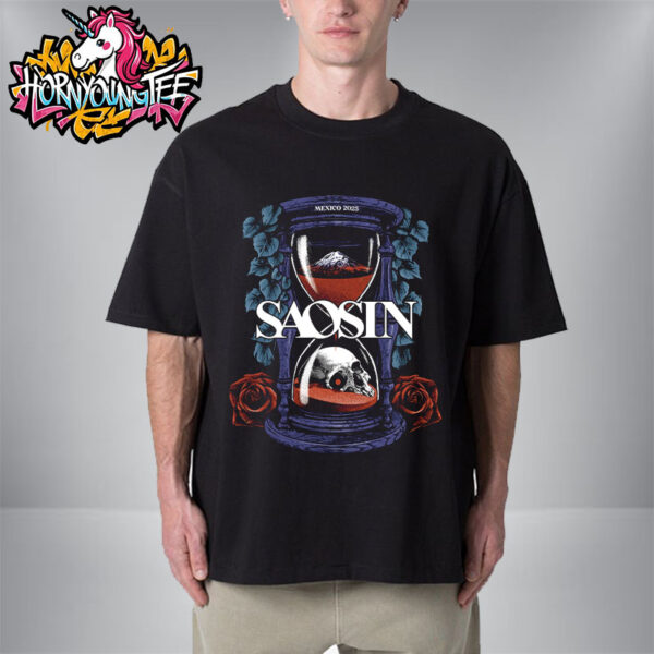 Saosin Band Poster Mexico 2025 Tour 2 Show On June 5-7 2025 In Mexico City And Monterrey Unisex T-Shirt