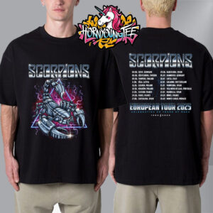 Scorpions Band 60 Years Of Scorpions European Tour 2025 Merch Tee Robotic Unisex T-Shirt Two Sides