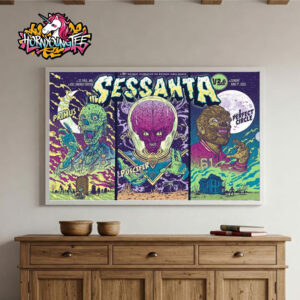 Sessanta V2.0 Poster Show At Xcel Energy Center On June 1 2025 Exclusive Merchandise Poster Home Decor Canvas Horizontal