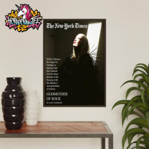 Shirley Manson The Singer For Garbage At The The New York Times Magazine Cover Godmother Of Rock By Lizzy Goodman Poster Home Decor Canvas