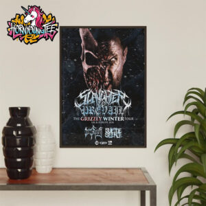 Slaughter To Prevail The Grizzly Winter Tour UK And Europe 2026 Schedule Tour Dates Poster Home Decor Canvas