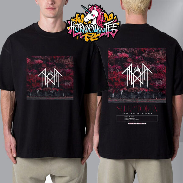 Sleep Token June Festival Rituals Poster Schedule Tour Dates On June 2025 Unisex T-Shirt Two Sides