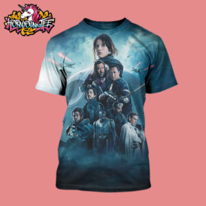 Star Wars Rogue One Poster Textless Gareth Edwards Felicity Jones Mendelsohn All Over Print Shirt