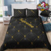 Louis Vuitton Brown Logo LV Collab Supreme Comforter Bedding Sets