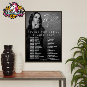Tarja Turunen Living the Dream Tour Summer 2025 Poster Schedule Tour Dates Poster Home Decor Canvas
