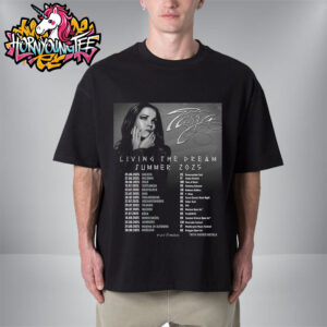 Tarja Turunen Living the Dream Tour Summer 2025 Poster Schedule Tour Dates Unisex T-Shirt