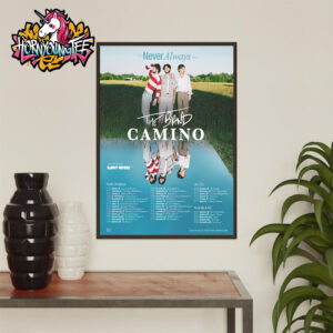 The Band Camino Poster The Never Always Tour 2025 Schedule Tour Dates Poster Home Decor Canvas