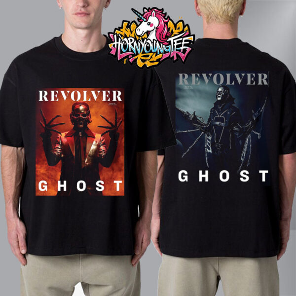 The Band Ghost On The Covers Revolver Magazine Issue 172 Summer 2025 Unisex T-Shirt Two Sides