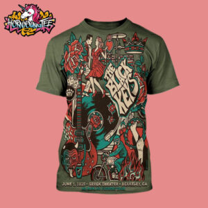 The Black Keys Live At The William Randolph Hearst Greek Theatre On June 1 2025 In Berkeley No Rain No Flowers Tour 2025 All Over Print Shirt