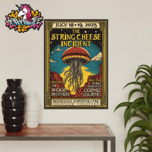 The String Cheese Incident Poster 2 Nights At Red Rocks Amphitheatre In Morrison Colorado On July 18-19 2025 Poster Home Decor Canvas