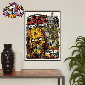 The Suicide Machines Poster Warped Tour 2025 x Washington DC On June 14-15 2025 Limited Edition Poster Home Decor Canvas