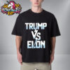 Divided We Fall Captain America Civil War Trump vs Elon Musk Parody Unisex T-Shirt