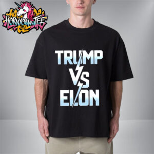 Trump Vs Elon Musk Typography 2025 Graphics Unisex T-Shirt