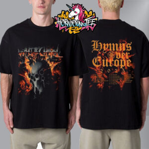 Whitechapel Band Merch Tee Hymns Over Europe Tour 2025 Schedule Tour Dates Unisex T-Shirt Two Sides