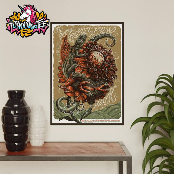Widespread Panic At Red Rocks Park Amphitheatre On June 27-29 2025 In Morrison Poster Home Decor Canvas