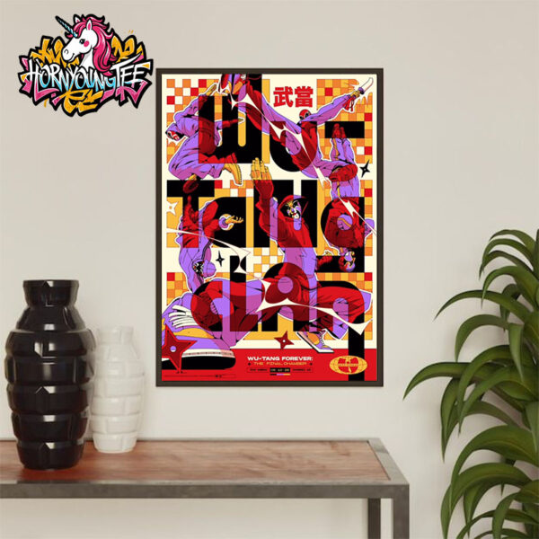 Wu Tang Clan At PHX Arena On June 18 2025 In Phoenix AZ Wu-Tang Forever The Final Chamber Poster Home Decor Canvas