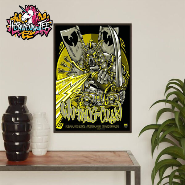 Wu Tang Clan Limited Poster Tonight June 22 2025 At Crypto.com Arena In Los Angeles CA Poster Home Decor Canvas