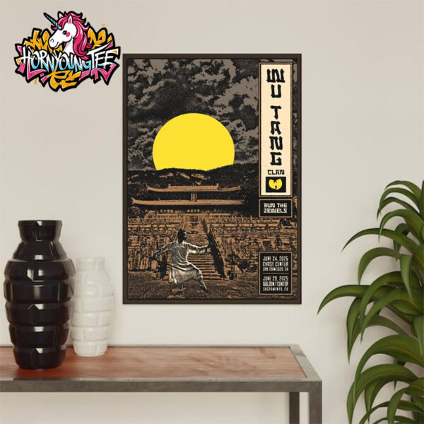 Wu Tang Clan Run The Jewels The Final Chamber Tour Poster 2 Nights On June 24-26 2025 Poster Home Decor Canvas