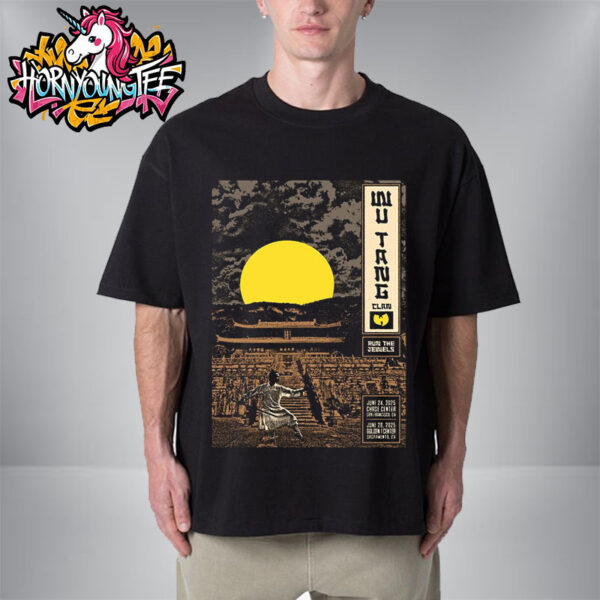 Wu Tang Clan Run The Jewels The Final Chamber Tour Poster 2 Nights On June 24-26 2025 Unisex T-Shirt