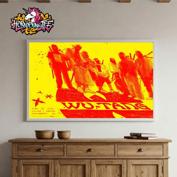Wu Tang Clan Sacramento Poster At Golden 1 Center On June 26 2025 In Sacramento CA Poster Home Decor Canvas Horizontal
