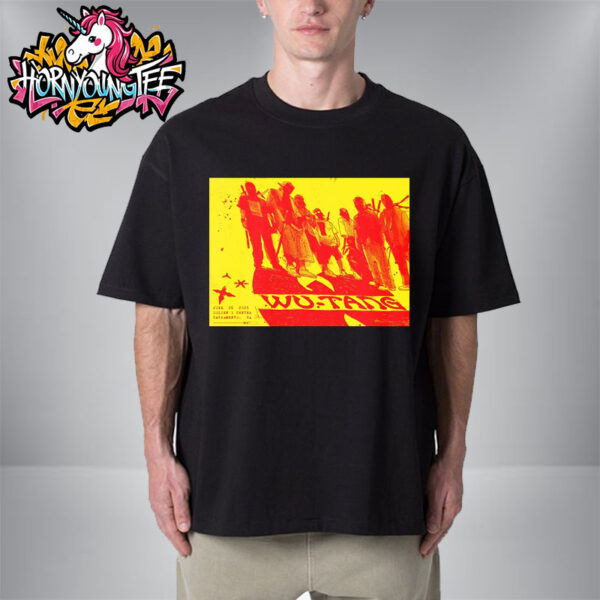 Wu Tang Clan Sacramento Poster At Golden 1 Center On June 26 2025 In Sacramento CA Unisex T-Shirt