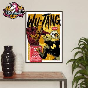 Wu-Tang Clan x Collectionz Concert Poster At Moody Center On June 15 2025 In Austin Texas Poster Home Decor Canvas