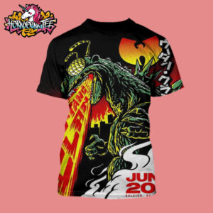 Wu-tang Clan Poster Tonight At Lenovo Center On June 7 2025 In Raleigh NC Face The Inferno Limited Edition All Over Print Shirt