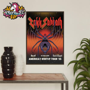 Zakk Sabbath 2025 US Tour Schedule Tour Dates American Winter Tour 25 Poster Home Decor Canvas